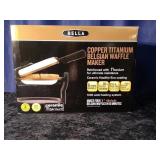 Bella, Copper Titanium Belgian Waffle Maker