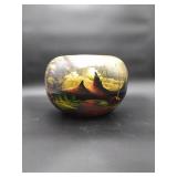 Large Ceramic Planter on metal stand