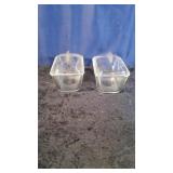 2 Glasbake Refrigerator Pans