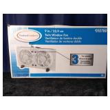 Twin Window Fan, 9in