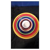 8 Ceramic Nesting Mixing Bowls