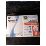 GE 60 Watt Soft White Light bulbs 8pks