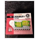 Sylvania Doublelife 8pk 70w Soft White Bulbs x 4