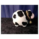 Ceramic Cow Coin Bank