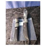S & D Hunting/Outdoor Knives and Canvas Sheaths