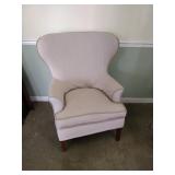 Wingback Chair with Button Design on Back