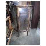 Wood/Glass Vtg Curio Cabinet