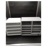 2 Gray Storage Units