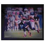 Justin Hunter Autographed Calander Page 8x7.5