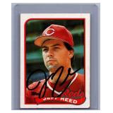 Jeff Reed 1990 Topps #626 Autographed Card