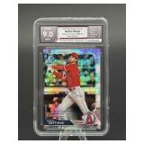 Shohei Ohtani Bowman Chrome Prism Refractor Mint 9