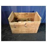 Handmade Wood Box & Contents
