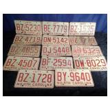 14 North Carolina Auto Tags
