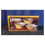 Pyrex 3pc Butterfly Gold Set