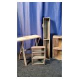 4 Primitive Wooden Items