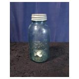 1 Half Gallon #13 Blue Ball Jar w/Zinc Lid