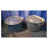 2 - 7 Quart Enamel Canners