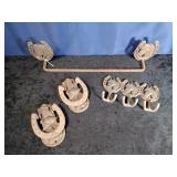 Horse Themed Towel Bar, Coat Hanger &