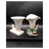 2 McCoy Vases