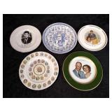 5 Presidential Decorative Plates