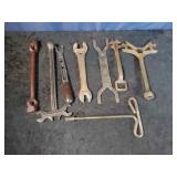 8 Antique Speciality Wrenches