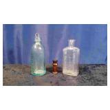 3 Glass Bottles