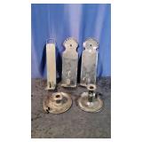 5 Metal Candle Holders