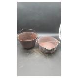 3 Footed Cast Iron Cauldren & Pot with Handles