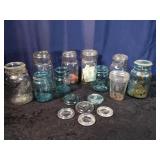 Lot of Vtg Canning Jars