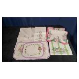 Embroidered Doilies & Misc