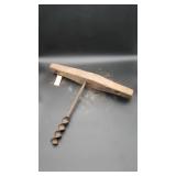 Auger with Primitive Wood Handle