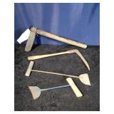 2 Froes & 2 Tobacco Cutter/Splitter