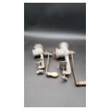 Eveready No. 55 & Keystone 30 Meat Grinders