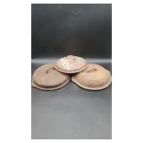 3 Cast Iron Lids