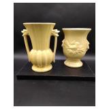 2 Yellow McCoy Vases