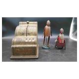 Charles M Shonk Co Tin Five Coin Registering