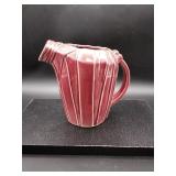 McCoy Pottery Red Burgundy Pitcher