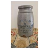 Enix & Frankenberry 2 Gallon Stoneware Jar.