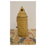 Antique Punch Tin Candle lantern.