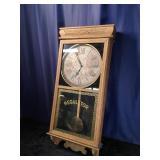 Circa 1917 E.Ingraham 8 Day Regulator Clock