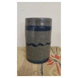 Small 3 Striped Wax Sealer Stoneware jar.