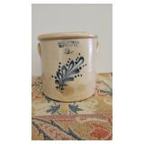 Haxston, Ottman & Co 2 Gallon Blue decor pot.