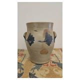 1 Gallon saltglazed decorated stoneware jar.