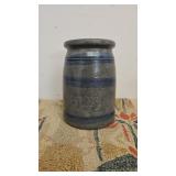 Small 3 striped Wax Sealer Stoneware Jar.