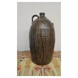 Early Georgia Pottery Jug. Lots Of Glaze Runs.