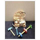 Vtg Wood Blocks & Misc Wooden Toys