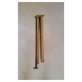 4  Wood Walking Sticks