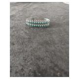 Sterling Turquoise (Appears) Cuff
