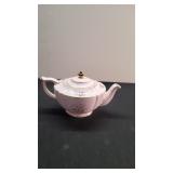 Sadler Pink Floral & Gilt Pottery Teapot w/Lid