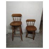 2 Wood Chairs